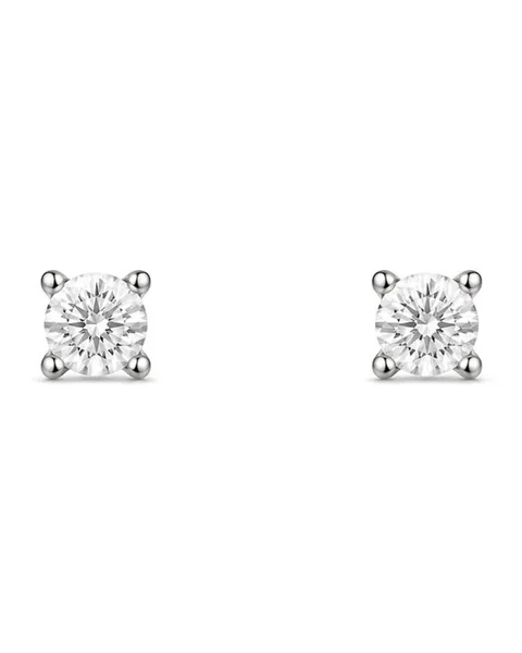 Серьги из белого золота 585 пробы с бриллиантами